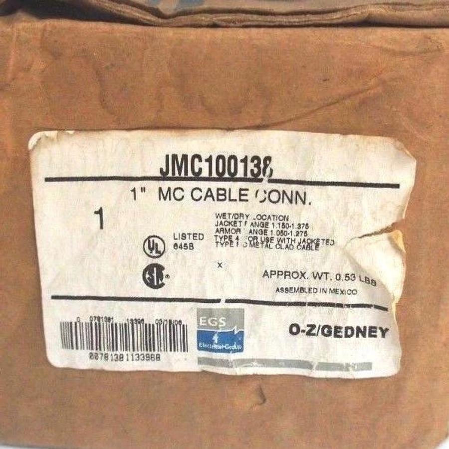 Used EMERSON JMC100138 MC CABLE CONNECTOR 1"
