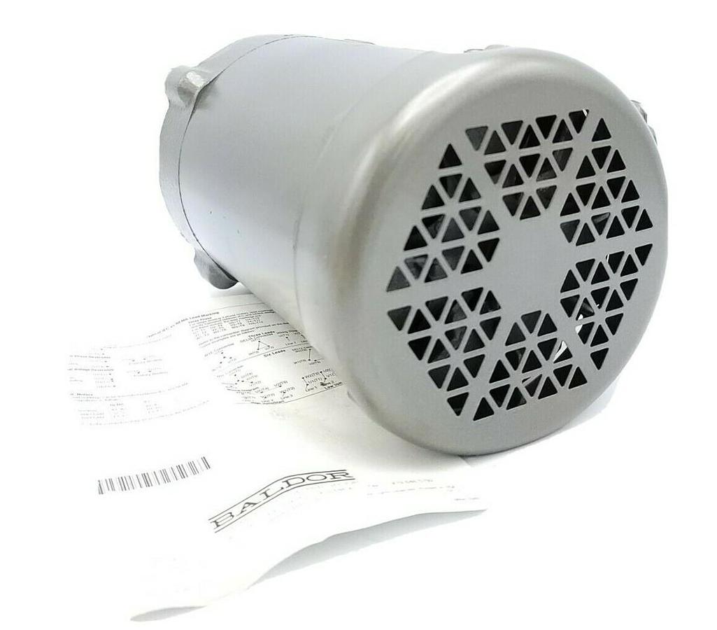 Used NEW BALDOR VM8002 MOTOR .75HP 1725RPM 3PH 60HZ 56C SPEC: 34K38-883