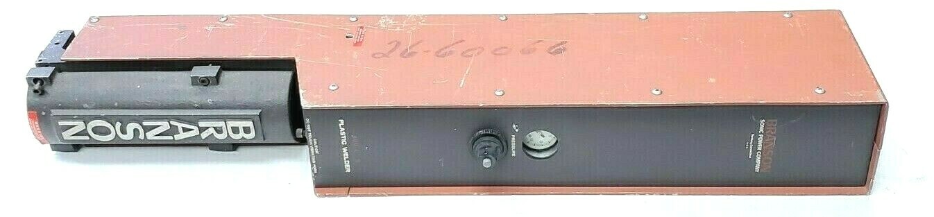 Used BRANSON 400 L-S ULTRASONIC PLASTIC WELDER 400-LS 400L-S 400LS, MODEL 2528