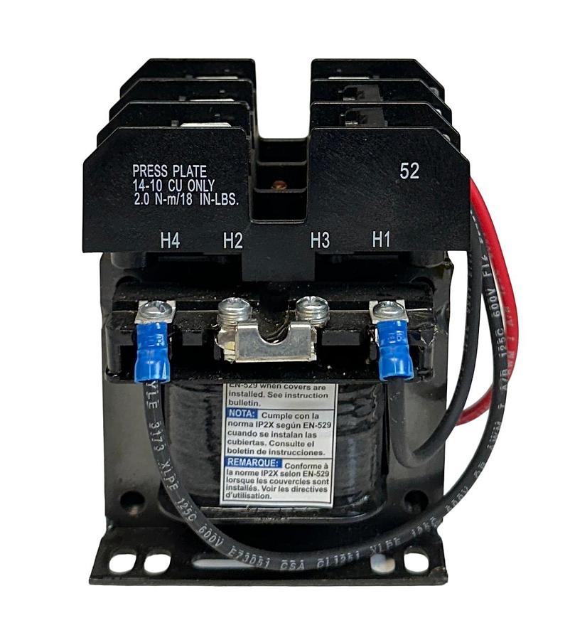 Used SQUARE D 9070TF50D1 / TF50D1 CONTROL TRANSFORMER 220/480V 0.05kVA 50/60Hz NSNP
