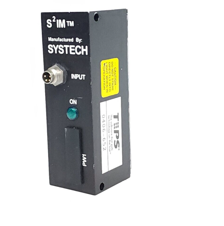 Used SYSTECH S2IM PACKING CONTROL VISION INSPECTION UNIT 32 LED LIGHTS