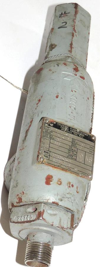 Used TELEDYNE FARRIS 70DC14-M20 VALVE, 1/2" x 1 1/2" PRESS 250 PSIG
