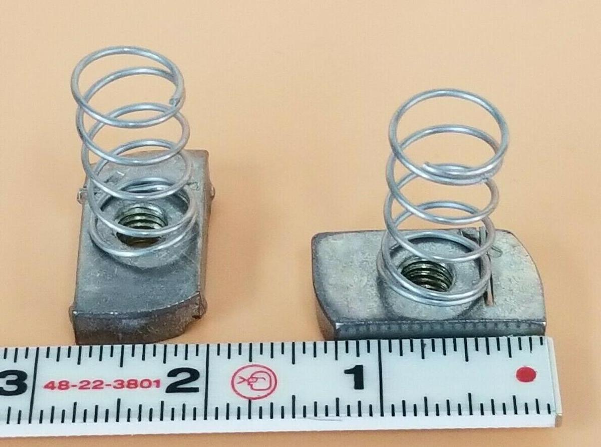 Used LOT OF 30 NEW COOPER B-LINE SPRING NUTS, 3/8"