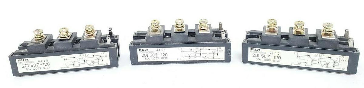 Used LOT OF 3 FUJI ELETRIC 2DI50Z-120 TRANSISTOR BLOCKS 2DI50Z120