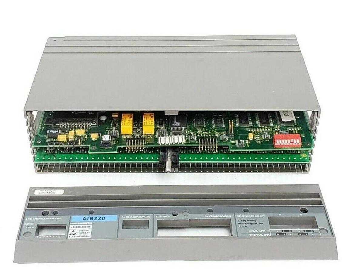 Used ABB / BAILEY AIN-220 ANALOG INPUT HARMONY BLOCK 6642366A1 REV. A 6643260A1