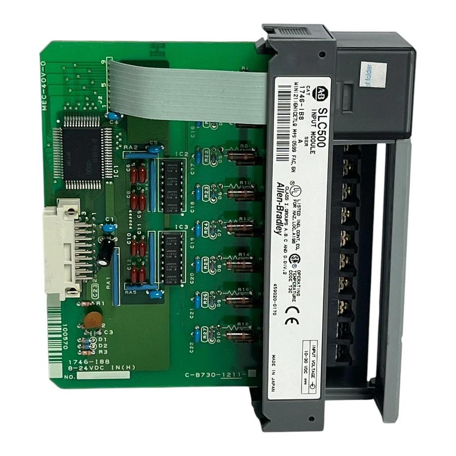 Allen-Bradley SLC 500 1746-IB8 Ser A 8-Ch 24VDC Input Module - Unused Spare