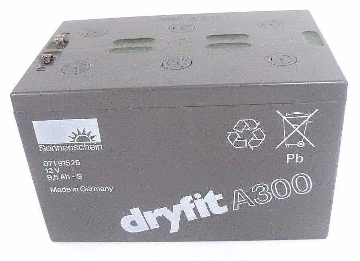 Used SONNENSCHEIN 07191525 DRYFIT A300 BATTERY 12V 9,5 AH-S