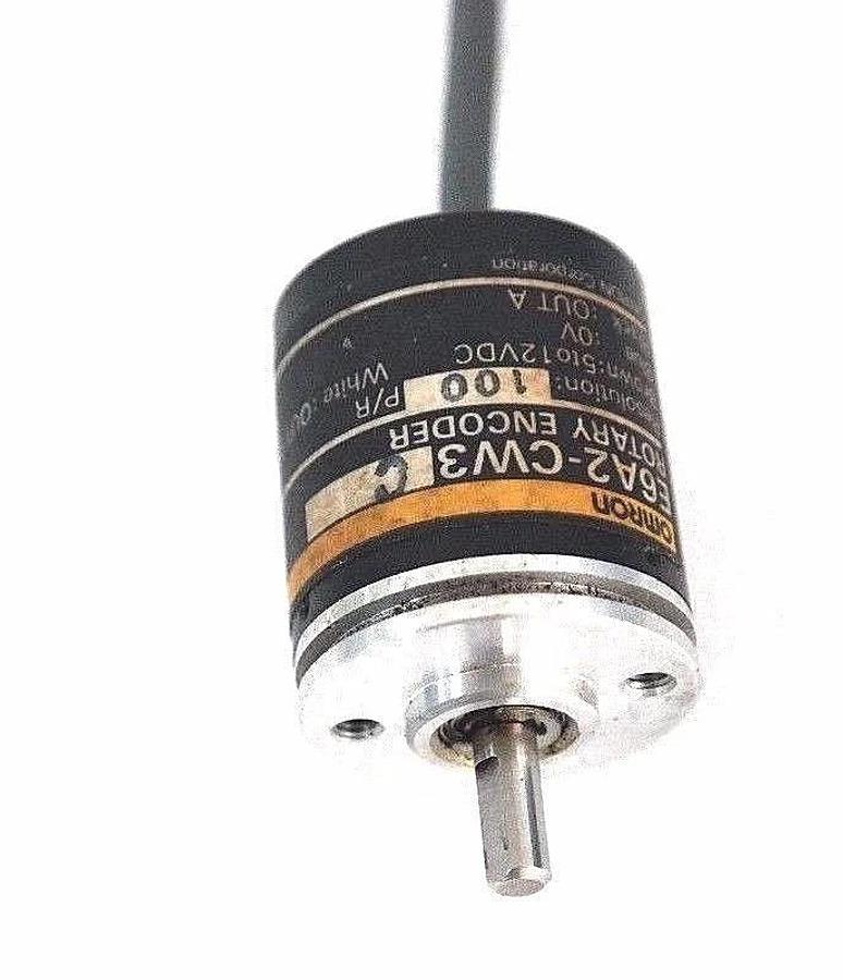 Used OMRON E6A2-CW3C ROTARY ENCODER RESOLUTION: 100 BROWN: 5 TO 12VDC