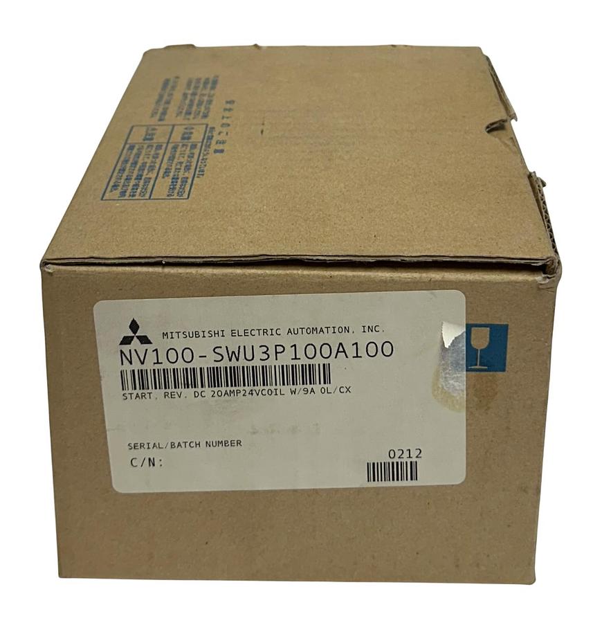 Used MITSUBISHI NV100-SWU3P100A100 / NV100-SWU BREAKER 100A NV100-SWU3-100 50kA NSMP