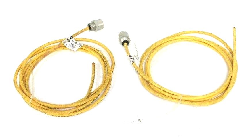 Used LOT OF 2 ALLEN BRADLEY 1485F-P3N5-C RECEPTACLE CORDSETS 3M, 5 PIN, FEMALE