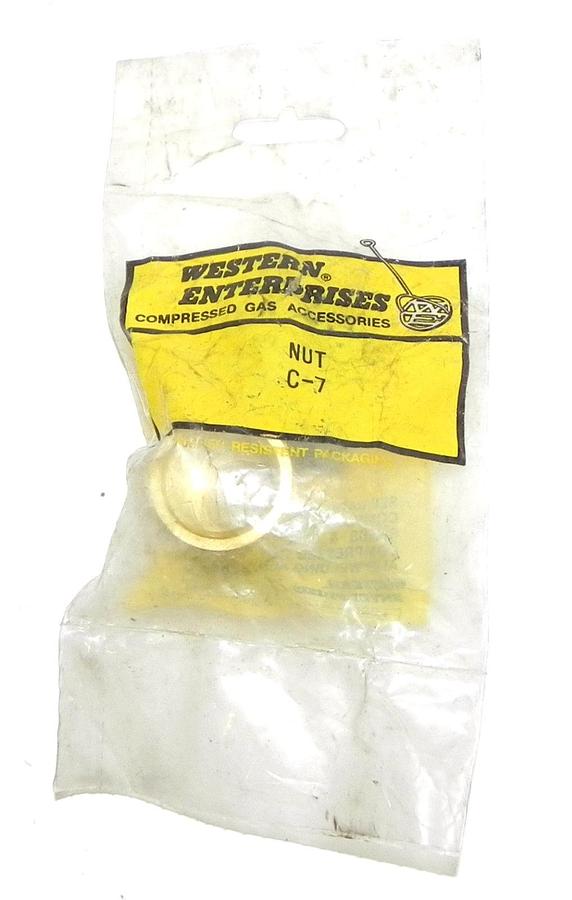 Used WESTERN ENTERPRISES C-7 BRASS HOSE NUT C7