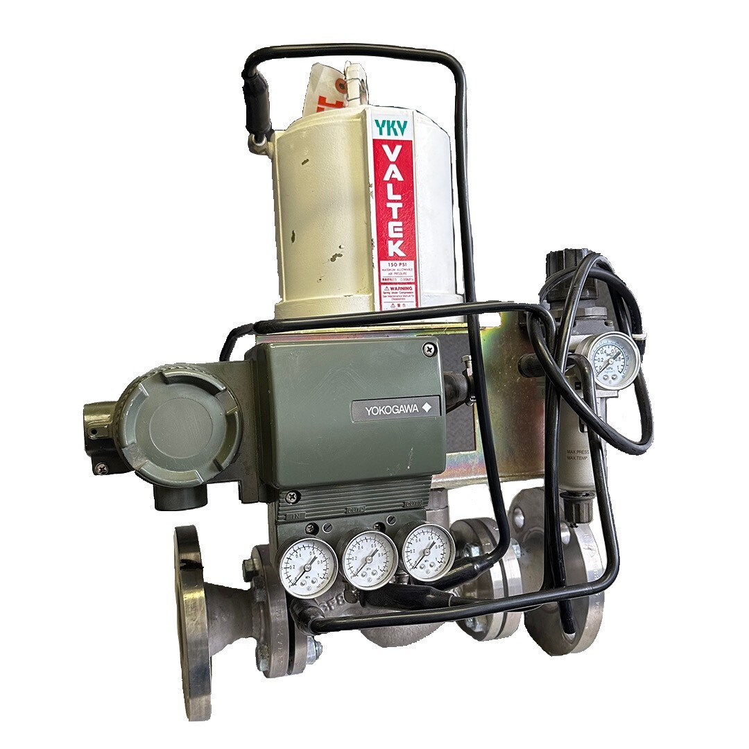 Used NEW YKV VALTEK GV01 1'' VALVE MYTBVC2 W/ YOKOGAWA VP200 POSITIONER VP200-ANZ1/GW