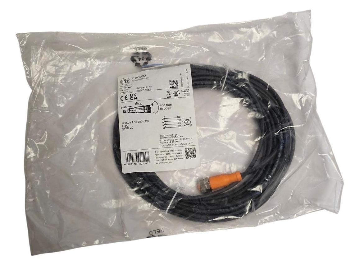 NEW IFM ADOGH040MSS0010H04 CONNECTING CABLE EVC003 LENGTH 10M