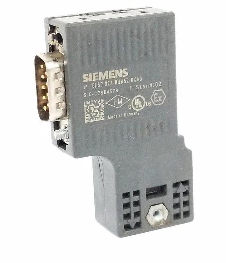 Used SIEMENS 6ES79720BA520XA0 BUS CONNECTOR 90 DEGREES, 6ES7-972-0BA52-0XA0