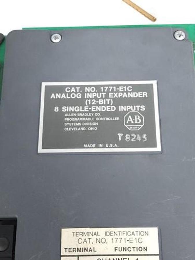 Used ALLEN BRADLEY 1771-E1C ANALOG INPUT EXPANDER MODULE (12-BIT)