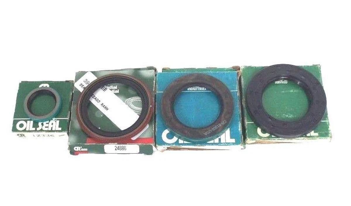 LOT OF 4 NEW CHICAGO RAWHIDE OIL SEALS 12336 , 24886 , 21303 , 21671