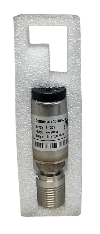 GEMS SENSORS 2200BGG100HA3UA PRESSURE TRANSDUCER 7-35VDC 4-20mA 0-100PSIG NSMP *