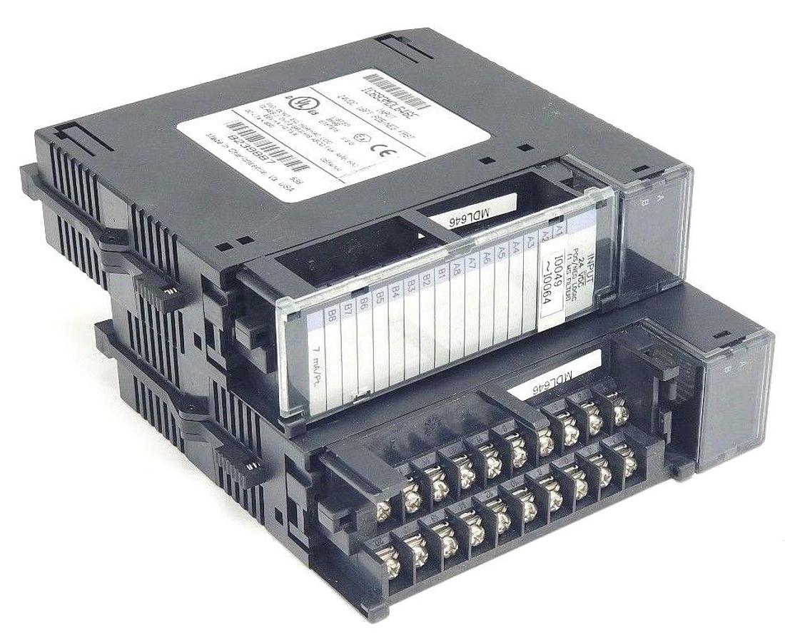 Used LOT OF 2 GE FANUC IC693MDL646E INPUT MODULES 24VDC, 16PT, IC693MDL646