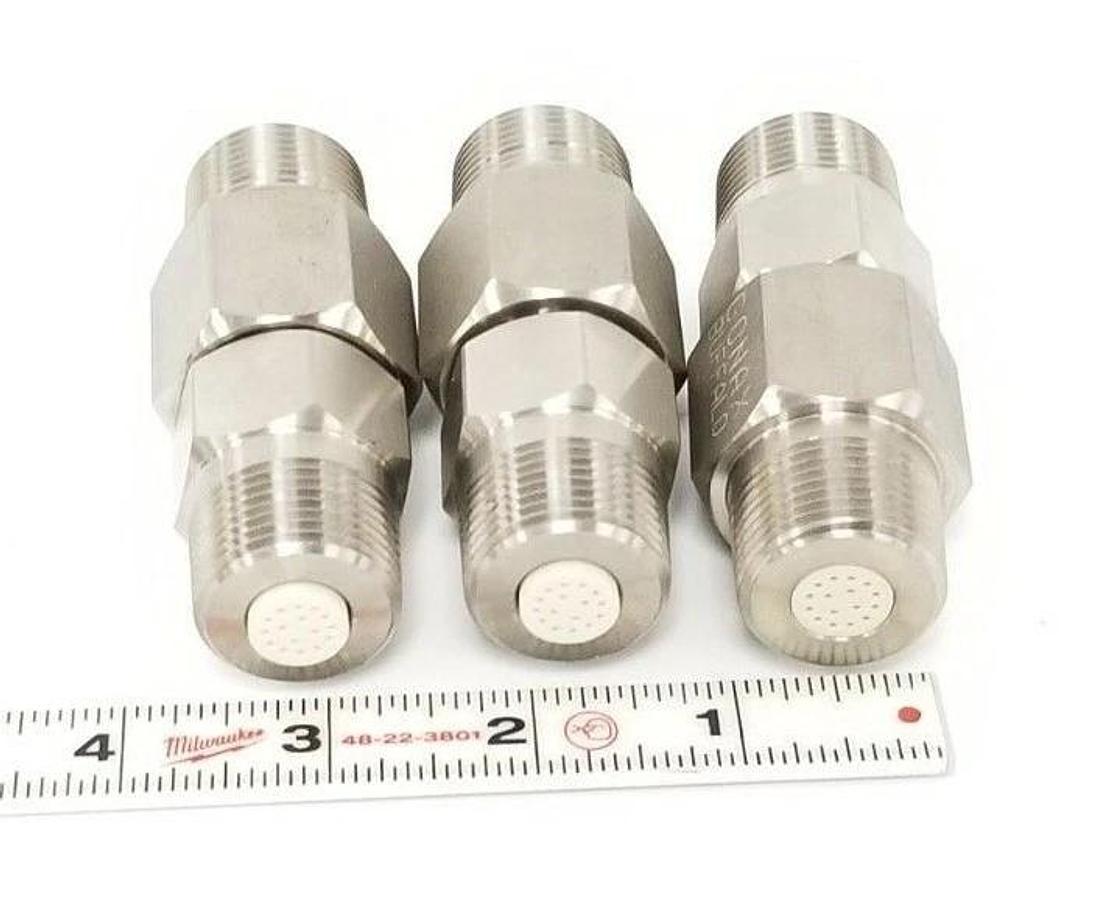 LOT OF 3 NEW CONAX BUFFALO 709047 LYOPHILIZER CONNECTORS 1/2'' IN ID 1'' IN. OD