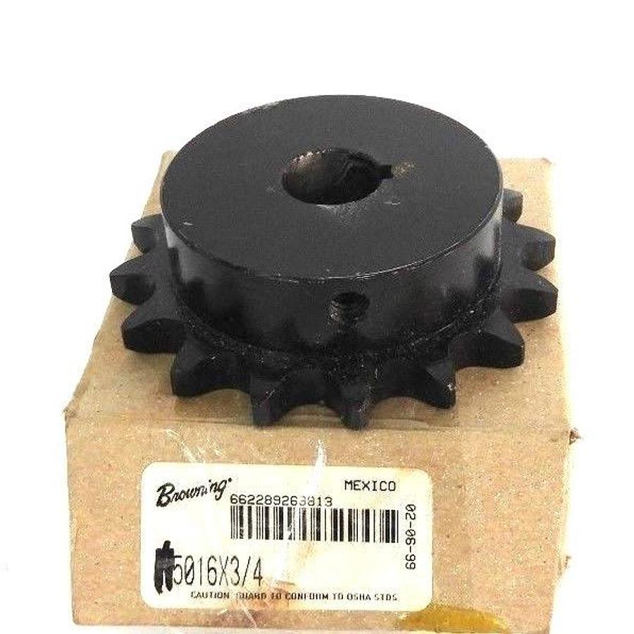 Used NIB BROWNING H5016X3/4 SPROCKET 16TEETH, 3/4" BORE, H5016-3/4