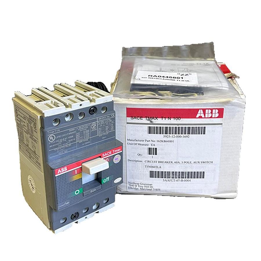 Used NEW ABB 1SDA061805R1 SACE TMAX T1 N 100 CIRCUIT BREAKER T1N060TLA T1N 3-POLE