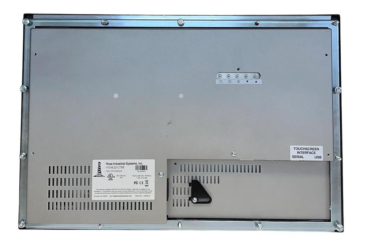 Used HOPE INDUSTRIAL SYSTEMS HIS-ML22-CTBB / HIS-ML22 TOUCHSCREEN 100-240VAC USNP