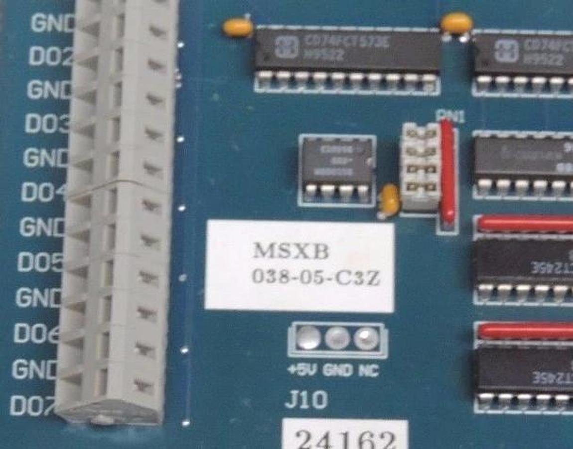 Used MICROSTAR LABORATORIES MSXB 038-05-C3Z DIGITAL EXPANSION BOARD MSXB03805C3Z