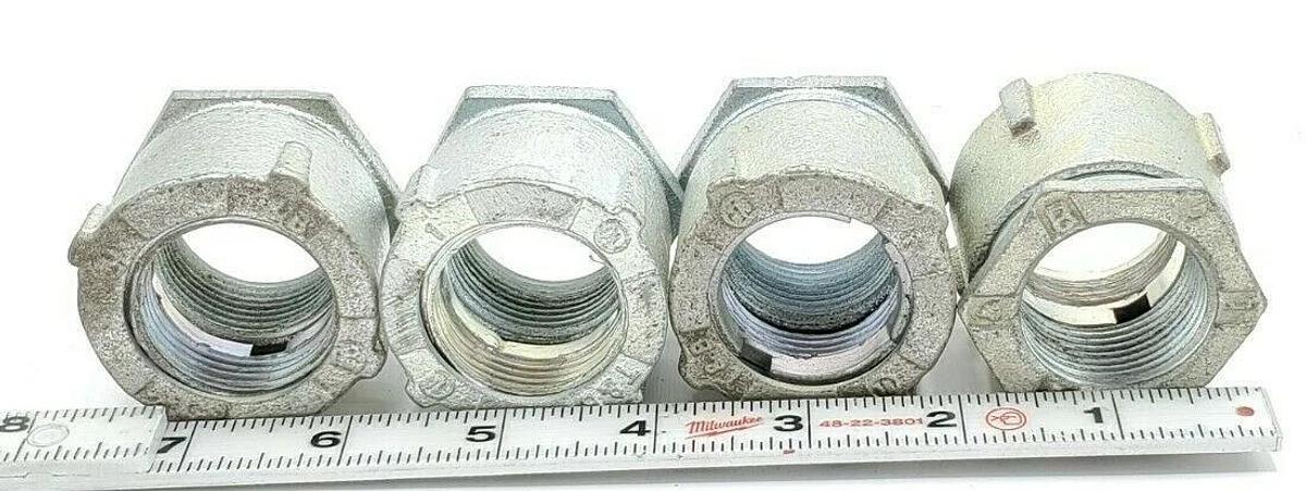 LOT OF 4 NEW T&B THOMAS & BETTS 1" STRAIGHT CONDUIT FITTINGS