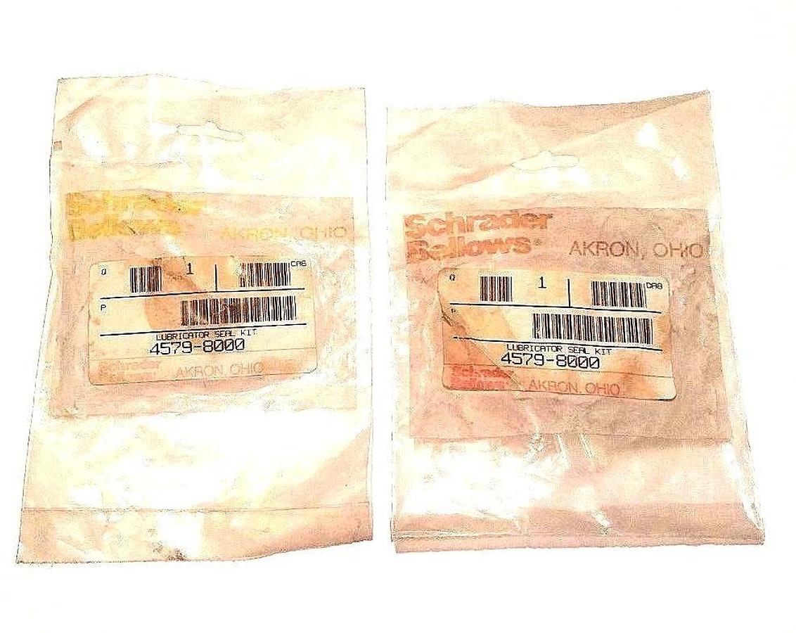 Used LOT OF 2 NEW SCHRADER BELLOWS 4579-8000 LUBRICATOR SEAL KITS 45798000