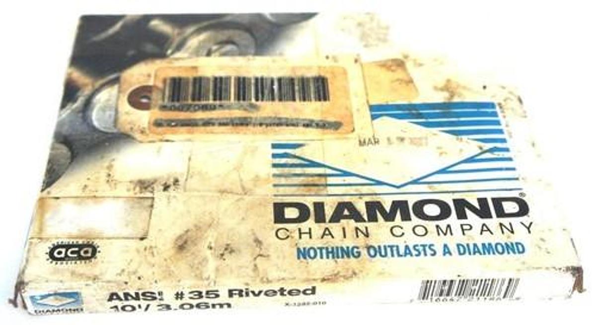 NIB DIAMOND X-1282-010 RIVETED ROLLER CHAIN ANSI # 35