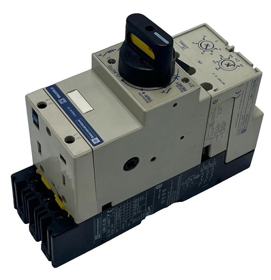Used Telemecanique LD4-LC130BD Motor Starter | LB1-LC03M22 Overload | 32A 24VDC Coil