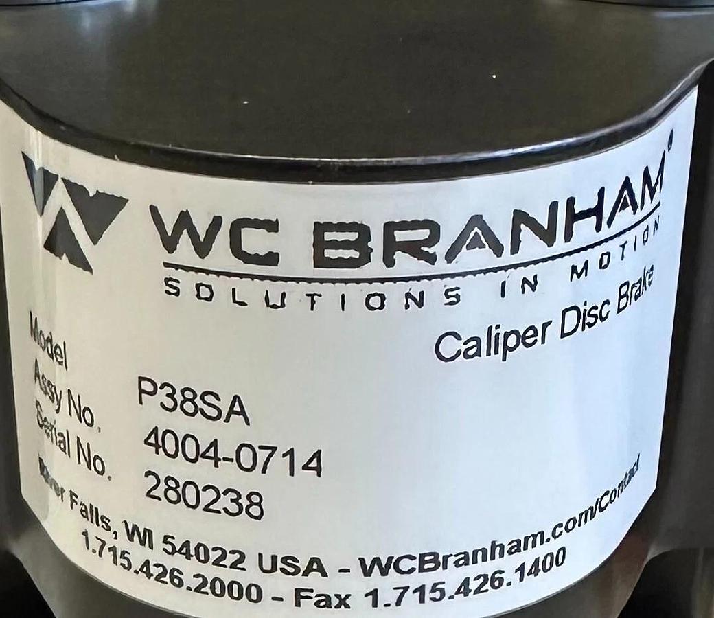 NEW WC BRANHAM 4004-0714 / 40040714 CALIPER DISC BRAKE P38SA