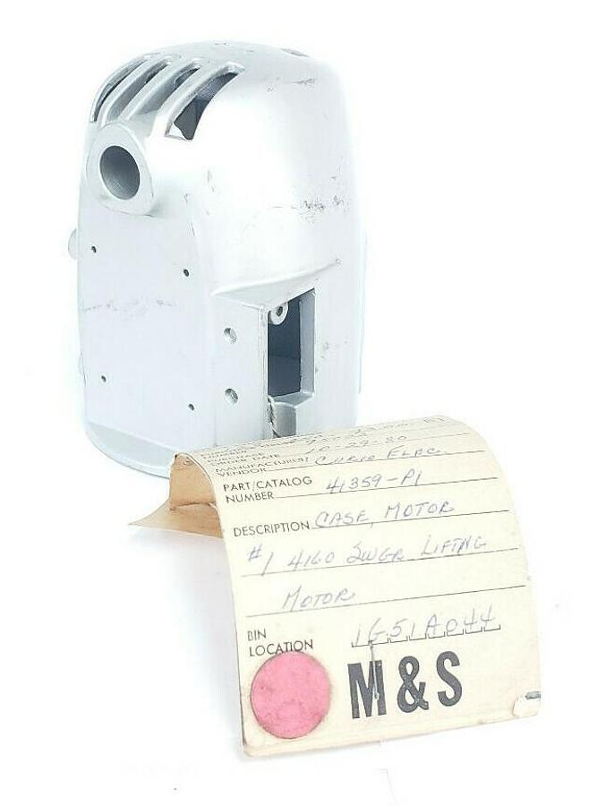 Used CURIO ELECTRIC 41359-P1 MOTOR CASE FOR #1 4160 SWGR LIFTING MOTOR 41359P1