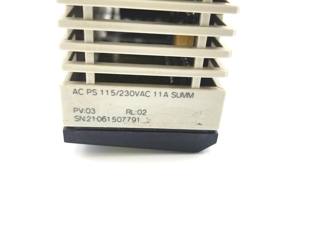 Used SCHNEIDER MODICON QUANTUM 140-CPS-114-20 PV:03 RL:02 AC POWER SUPPLY 140CPS11420