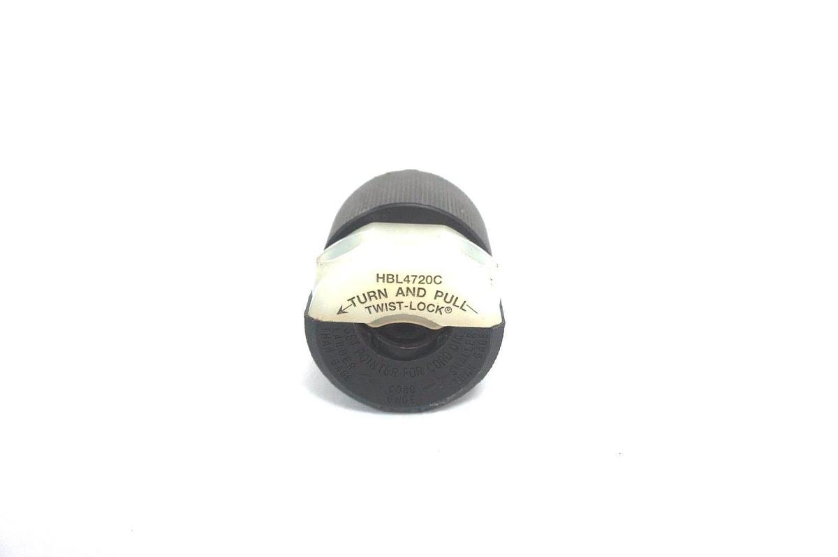 Used HUBBELL HBL4720C TWIST LOCK PLUG 15A, 125V
