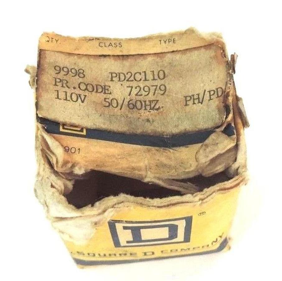 Used NIB SQUARE D 9998-PD2C-110 COIL 110V, 50/60HZ, 9998PDC110