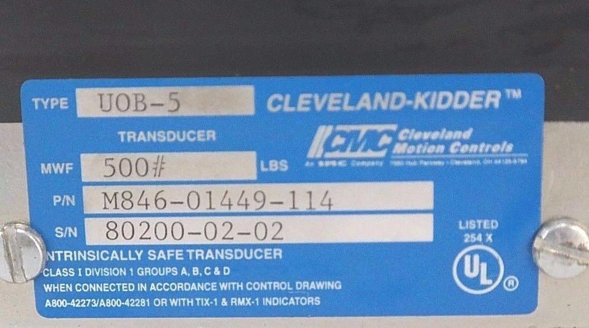 Used NEW CLEVELAND-KIDDER P/N M846-01449-114 TYPE UOB-5 TRANSDUCER M84601449114