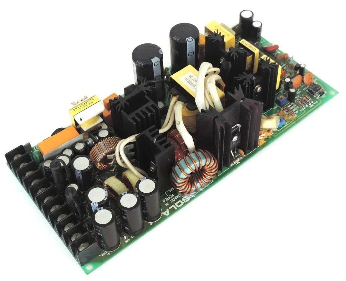 Used SOLA 86-50150-05 POWER SUPPLY BOARD 865015005 INPUT: 115/230VAC, 3.0/1.5A