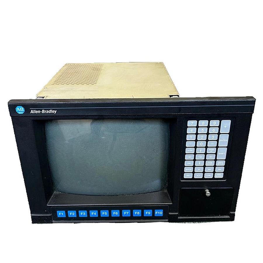 Used ALLEN BRADLEY 6156-AAZAAZAZAZ /A INDUSTRIAL MONITOR REV. B D14DPE 6156AAZAAZAZAZ