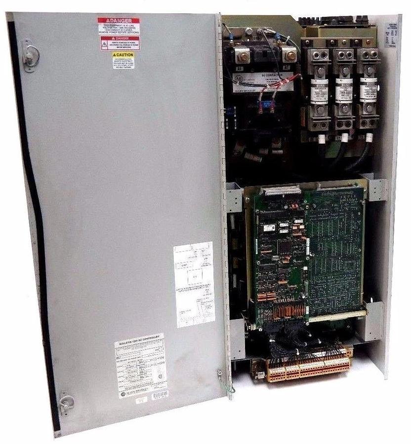 Used ALLEN BRADLEY 1395AR-1A-A260-FG1-CG1-LH-AH-SA-DA-G1A-NOB-AX DC DRIVE CONTROLLER