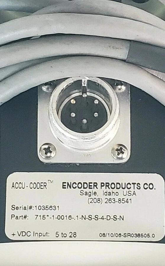 Used IED / ENCODER PRODUCTS C2R-240/16PPR W/ 715*-1-0016-.1-N-S-S-4-D-S-N ENCODER