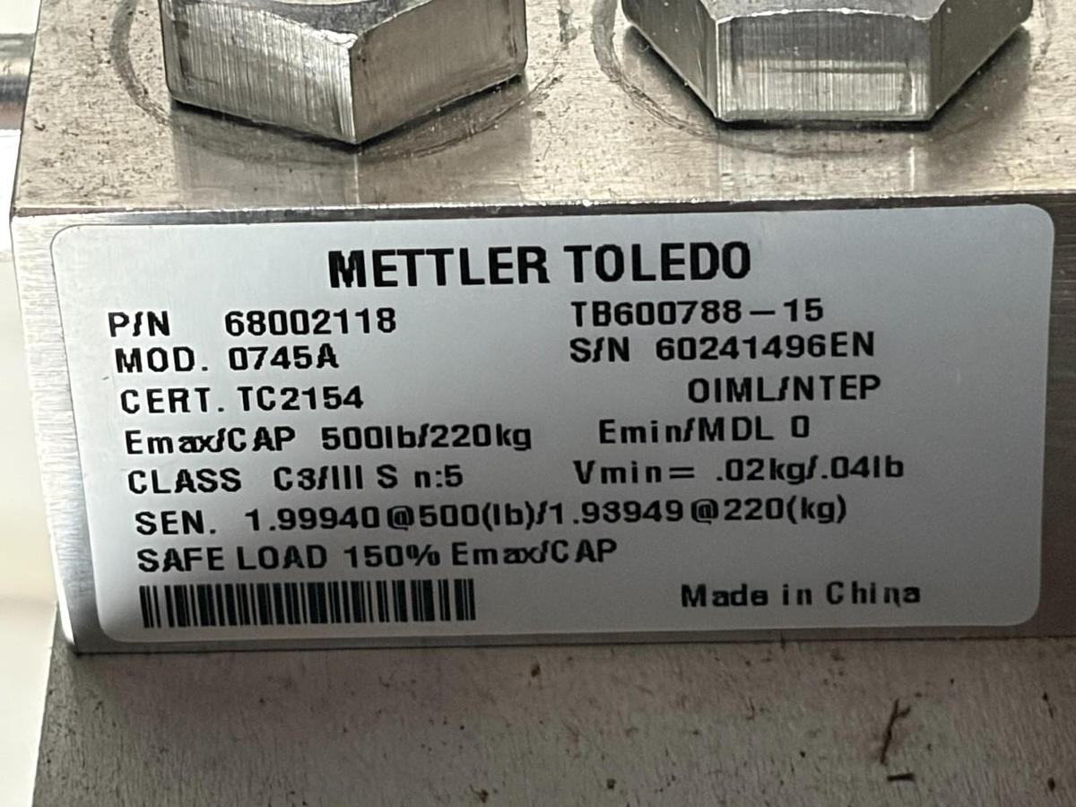 Used Mettler Toledo HD100SR Heavy Industrial 250 lb Bench Scale Base Stainless