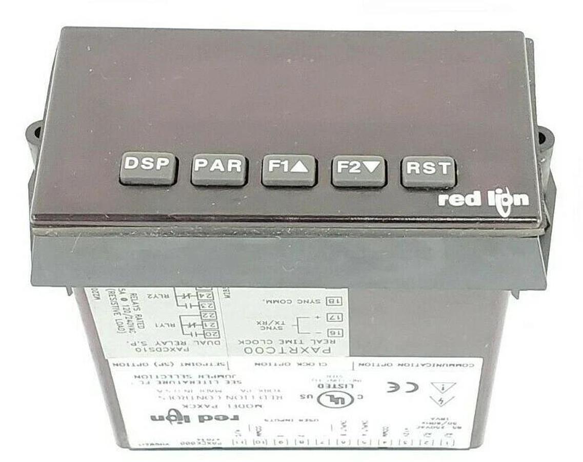 Used RED LION PAXCK TIMER/REAL TIME CLOCK PANEL METER PAXCK000