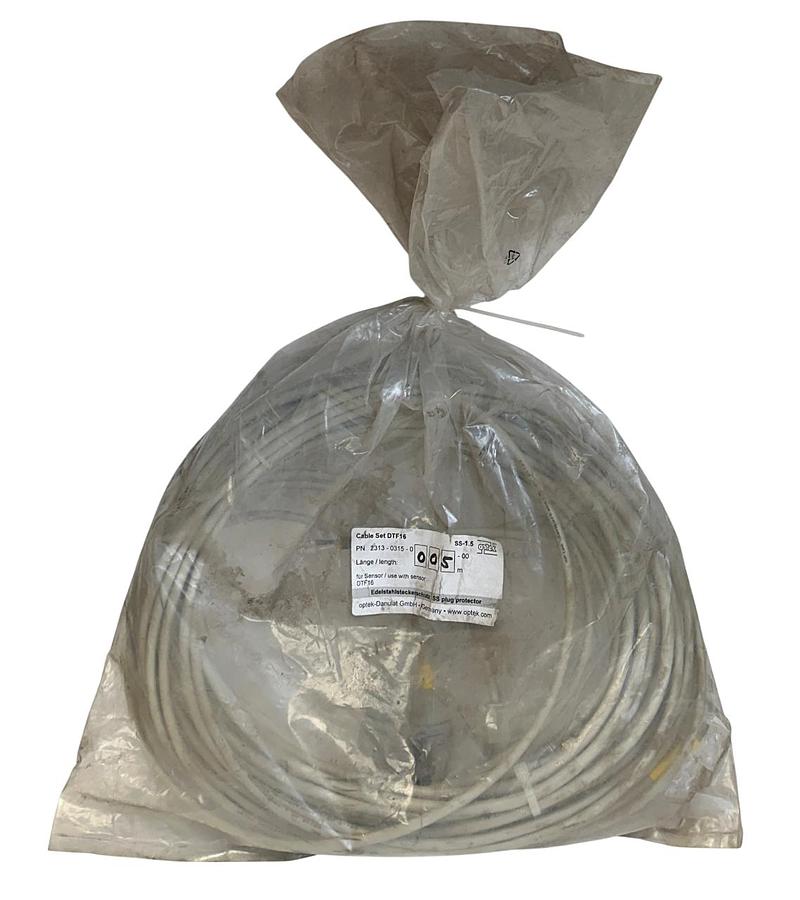 Used OPTEK 2313-0315-0005-00 / 23130315000500 SENSOR CABLE SET DTF16 SS-1.5 5M NSMP