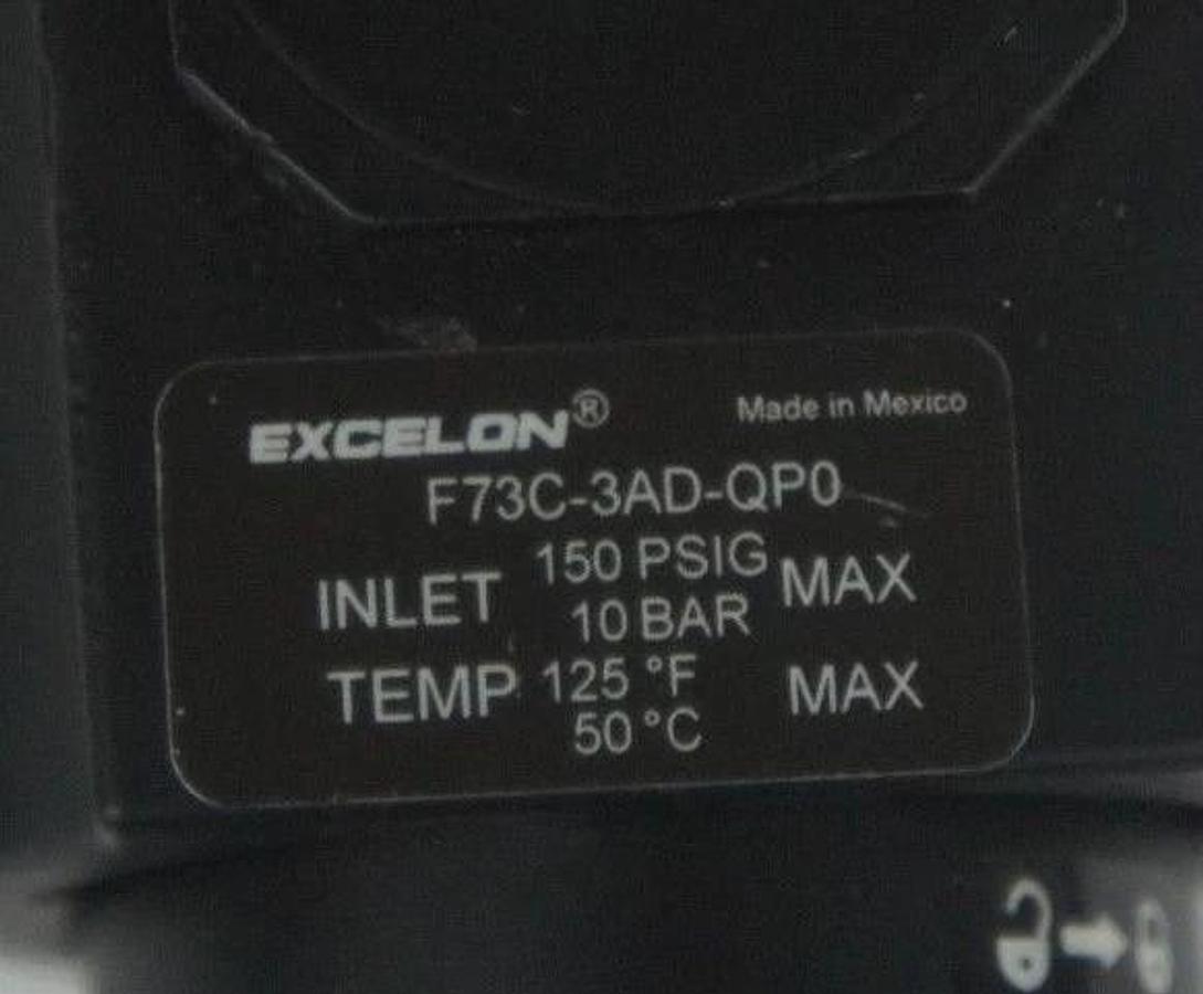 Used NORGREN EXCELON75.95 F73C-3AD-QP0 FILTER COALESCING F73C3ADQP0