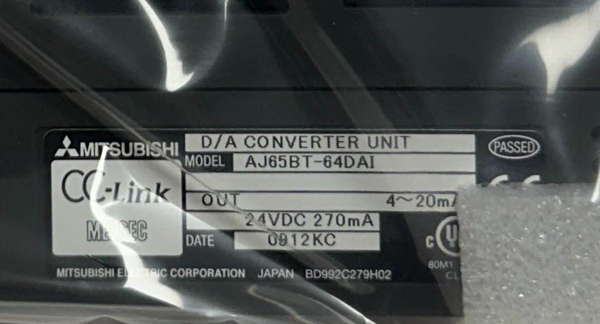 Used MITSUBISHI AJ65BT-64DAI / AJ65BT64DAI MELSEC CC-Link D/A CONVERTER MODULE NSMP
