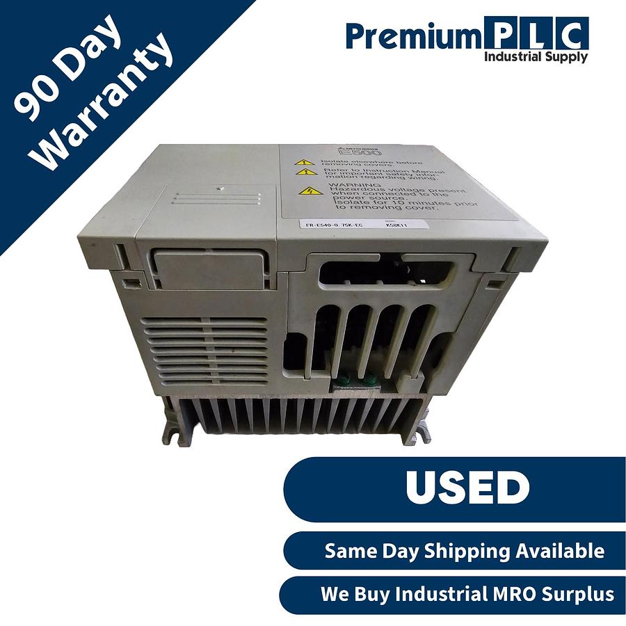 Used USED MITSUBISHI ELECTRIC FR-E540-0.75K-EC FREQROL FR-E500 VFD/VSD .75kW/1HP
