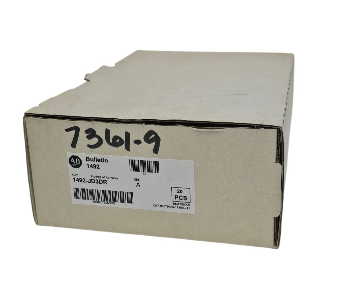 Used BOX OF 20 NEW ALLEN BRADLEY 1492-JD3DR TERMINAL BLOCKS 1492JD3DR SER. A