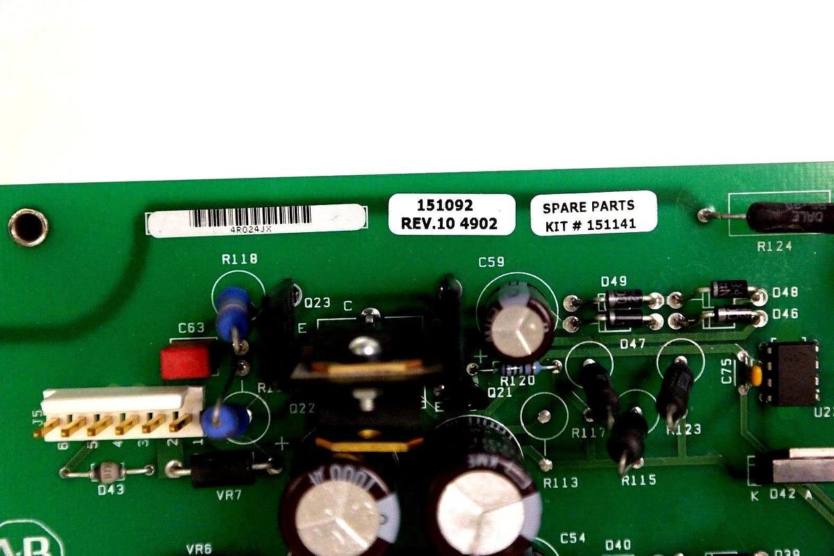 ALLEN BRADLEY 151092 REV. 10 1336 DRIVER BOARD 75HP 460V KIT# 151141 NEW