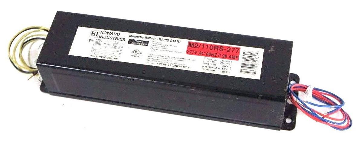 Used NEW HOWARD INDUSTRIES M2/110RS-277 MAGNETIC BALLAST 277V 60HZ 0.96AMP, CLASS P